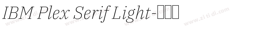 IBM Plex Serif Light字体转换